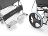 Sedia a rotelle con telaio in alluminio