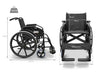 Sedia a rotelle pieghevole in acciaio EASY STYLE