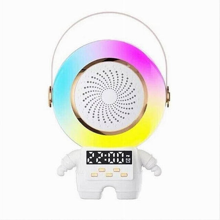 Cassa Speaker Wireless Bluetooth Portatile Con Microfono Karaoke Sveglia Rgb