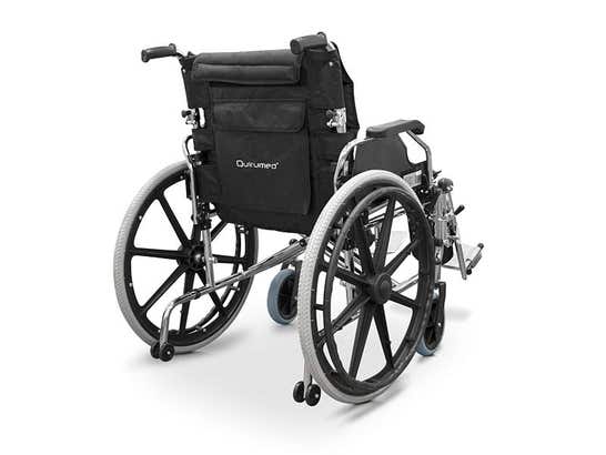 Sedia a rotelle con larghezza speciale 56 cm. Acciaio