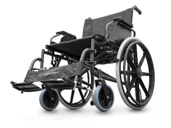 Sedia a rotelle pieghevole larghezza seduta speciale di 56 cm