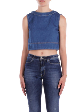 WEEKEND MAX MARA Top Denim medio da donna