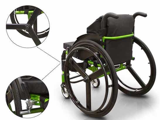 Sedia a rotelle per praticare sport