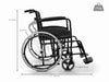 Carrozzina in acciaio EASY COMPACT