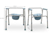 Sedia WC comoda in alluminio e plastica