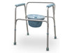 Sedia WC comoda in alluminio e plastica
