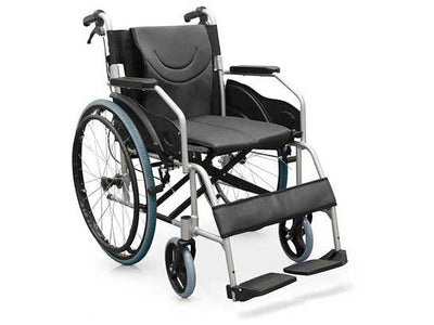 Carrozzina in alluminio con freni