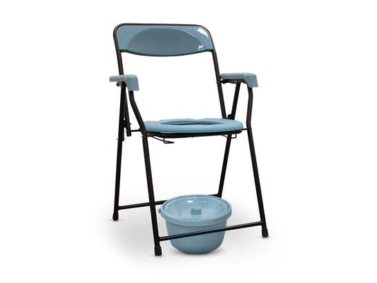 Sedia WC comoda con braccioli