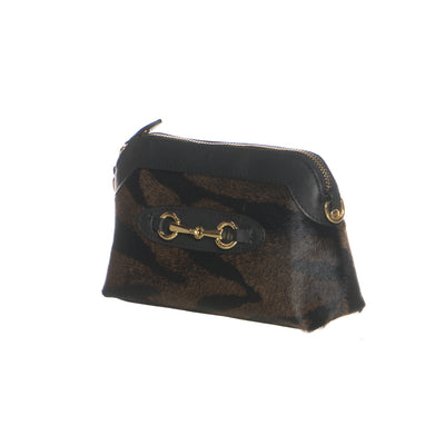 Asia - Borsa da Donna Testa di Moro In Vera Pelle di Cavallino rasato