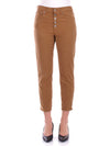 Dondup Pantaloni Marrone da donna