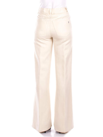 Dondup Pantaloni Panna da donna