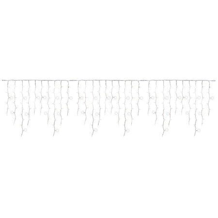 Catena luminosa stalattiti a cascata per esterno interno uso professionale decorazione natalizia maxi led