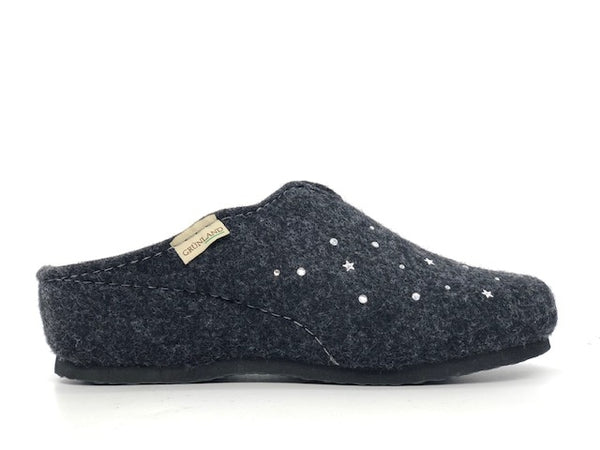 GRUNLAND Ciabatta chiusa donna Gaby Antracite