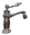 Rubinetto miscelatore per BIDET bagno vintage con dettagli in ceramica cromato