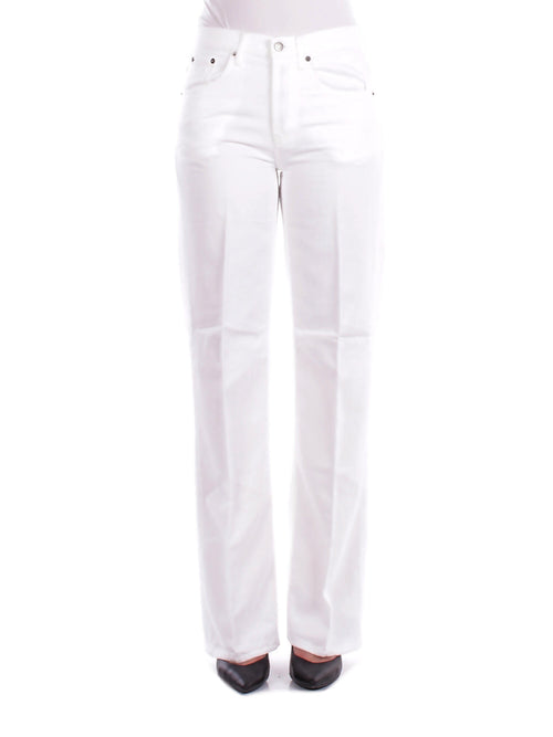 Dondup Pantaloni Bianco da donna