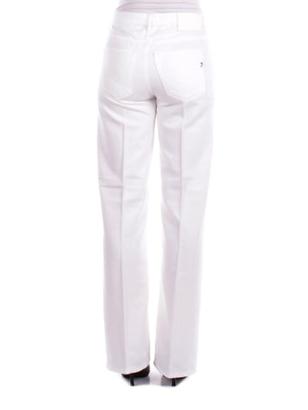 Dondup Pantaloni Bianco da donna