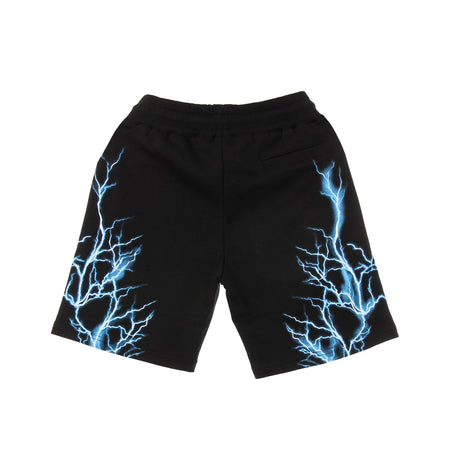 PHOBIA Pantalone Corto Tuta Uomo Light Blue Lightning Shorts Black/light Blue da uomo