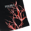 PHOBIA Pantalone Corto Tuta Uomo Red Lightning Shorts Black/red da uomo