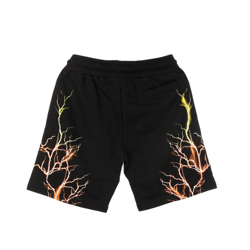 PHOBIA Pantalone Corto Tuta Uomo Orange Yellow Lightning Shorts Black/orange/yellow da uomo