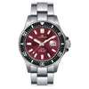 Orologio LORENZ uomo Dive Ceramic Automatico acciaio / rosso