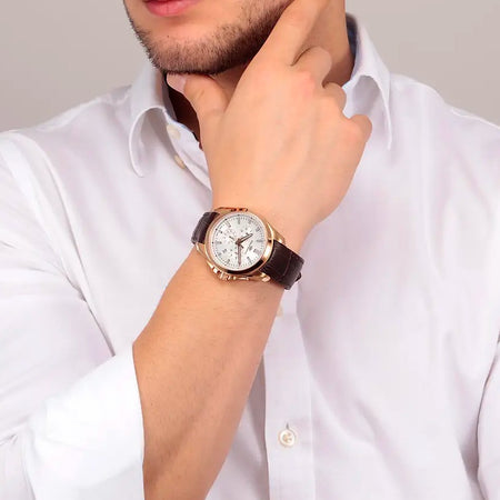Orologio PHILIP WATCH uomo Amalfi cronografo pelle marrone
