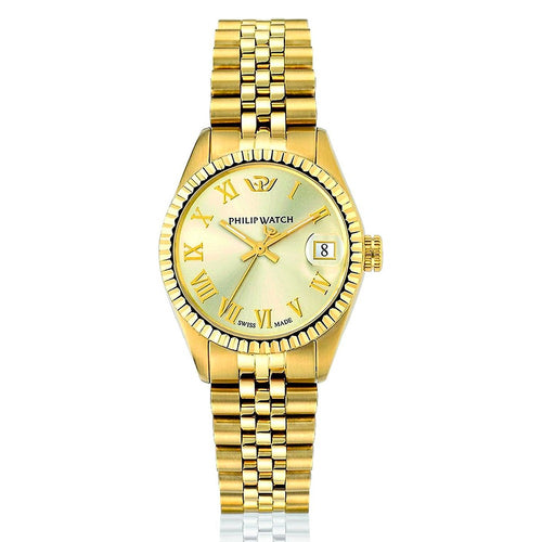 Orologio PHILIP WATCH donna Caribe datario acciaio dorato