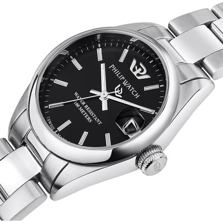 Orologio PHILIP WATCH donna Caribe datario acciaio / nero