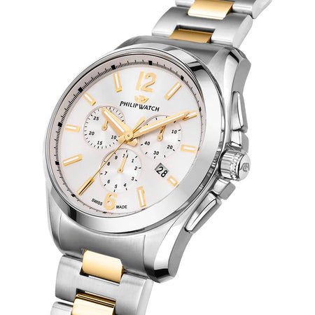 Orologio PHILIP WATCH uomo Amalfi cronografo acciaio bicolore