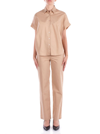 Manila Grace Pantaloni Beige da donna