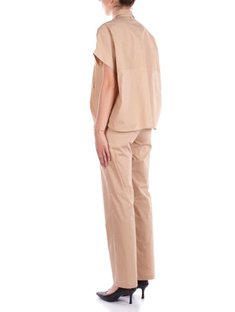 Manila Grace Pantaloni Beige da donna