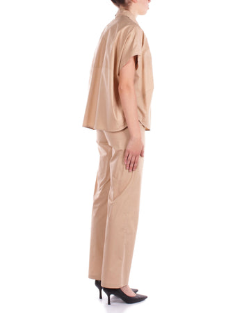 Manila Grace Pantaloni Beige da donna