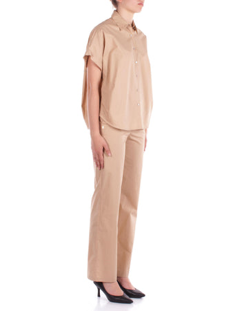 Manila Grace Pantaloni Beige da donna