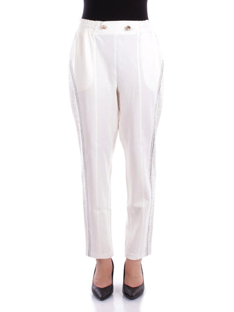 Liu Jo Pantaloni White milk da donna