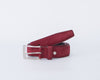 Cecilia - Cintura Bordeaux In Vera Pelle Scamosciata