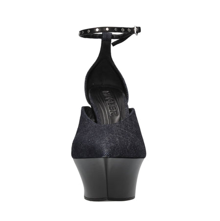 MUGLER Scarpe con Tacco Blu da donna