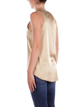 Manila Grace T-shirt e Polo Beige da donna