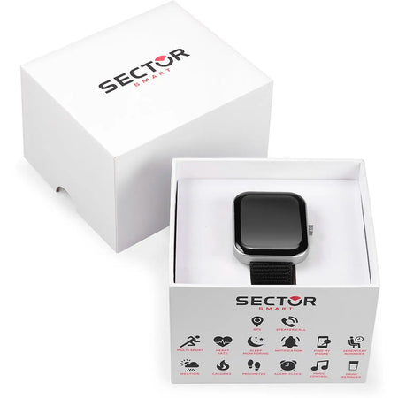Smartwatch SECTOR S-03 Pro multi funzione digitale tessuto nero