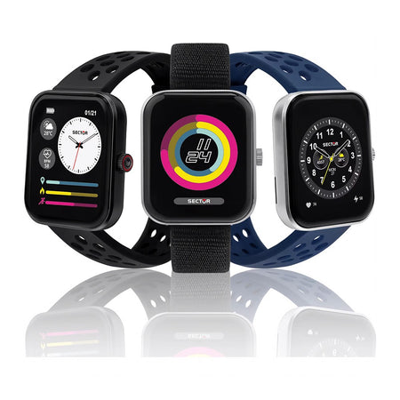 Smartwatch SECTOR S-03 Pro multi funzione digitale tessuto nero
