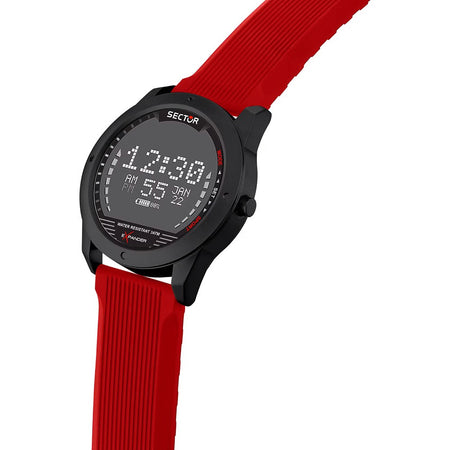 Orologio SECTOR uomo Ex-43 Digitale gomma rosso