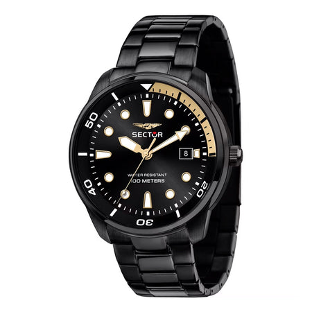 Orologio SECTOR uomo Oversize datario acciaio nero
