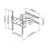Supporto a Muro per TV LED LCD 23-55'' Full Motion Braccio Doppio