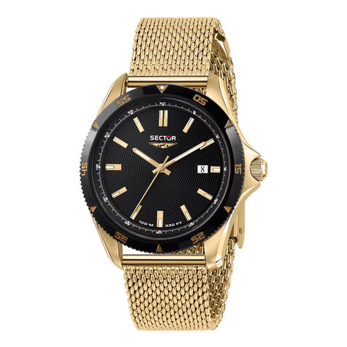 Orologio SECTOR uomo 650 datario acciaio dorato / nero