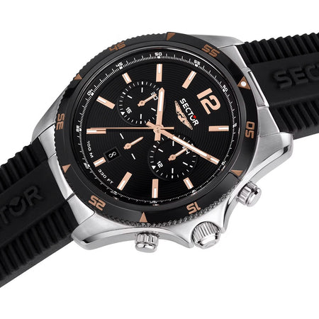 Orologio SECTOR uomo 650 cronografo gomma / nero