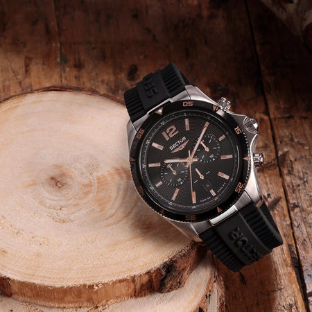 Orologio SECTOR uomo 650 cronografo gomma / nero