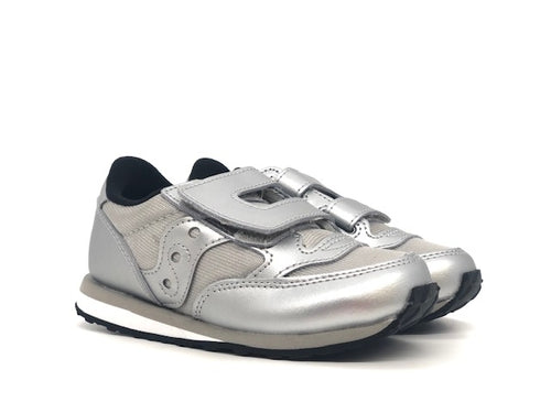 Saucony Baby Jazz bambina argento con doppio strappo