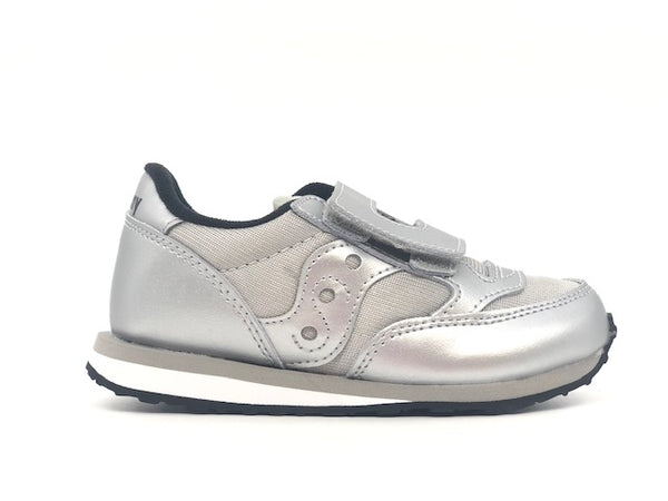 Saucony Baby Jazz bambina argento con doppio strappo