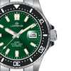 Orologio LORENZ uomo Dive Ceramic Automatico acciaio / verde