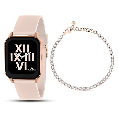 Smartwatch MORELLATO donna M-03 digitale gomma rosa + bracciale