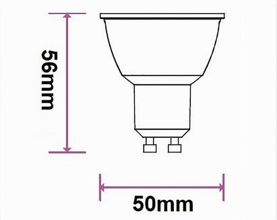 Lampadina Led Gu10 10watt Faretto Spotlight 110° Luce 3000k 4000k 6500k Gu10-10w