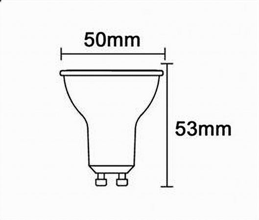 Lampadina Led 5 W Gu10 Luce Calda Naturale Fredda Faretto Illuminazione Gu10-5w